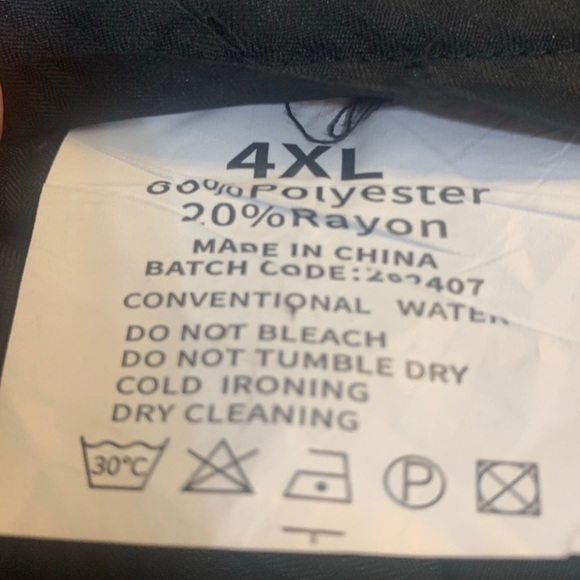 New! Black Dress Pants with Classic Straight-Leg Cut. Size: 4 XLarge - Picture 8 of 8